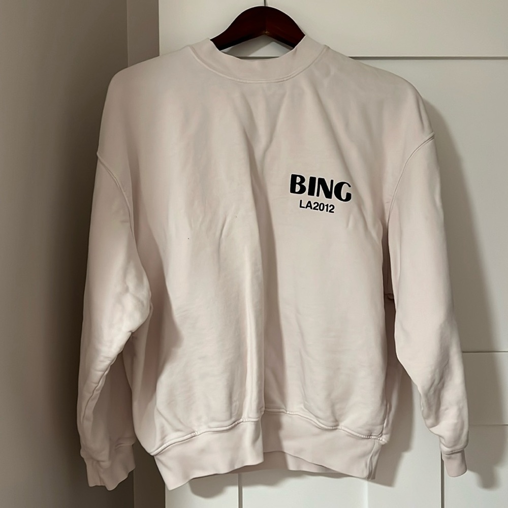 Anine bing light pink sweatshirt size small